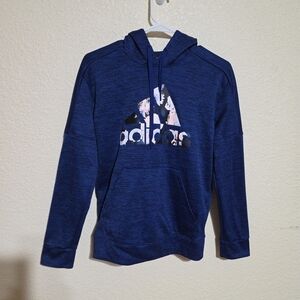 ADIDAS Climawarm Women's Blue Hooded Pullover Size Small